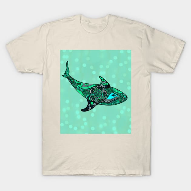 Love Whale in Ocean T-Shirt by Sailfaster Designs